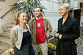 Vernisáž výstavy Milana Knížáka v Egon Schiele Art Centru Český Krumlov, 4. září 2004, foto: Libor Sváček 