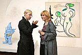 Vernisáž výstavy Milana Knížáka v Egon Schiele Art Centru Český Krumlov, 4. září 2004, foto: Libor Sváček 