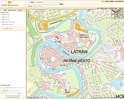 Mapov&yacute; syst&eacute;m GIS Česk&yacute; Krumlov - n&aacute;hled